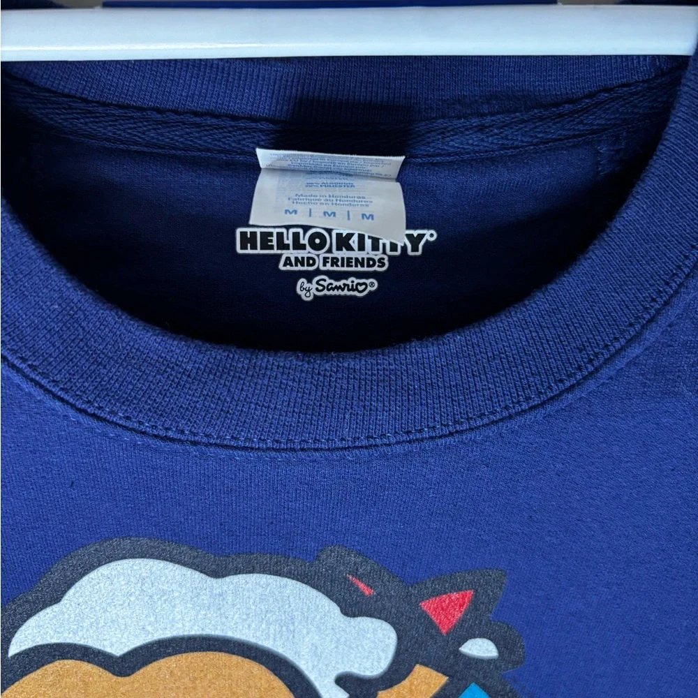 Sanrio Gudetama the Lazy Egg USA Patriotic America Founding Fathers Sweatshirt - Picture 2 of 8